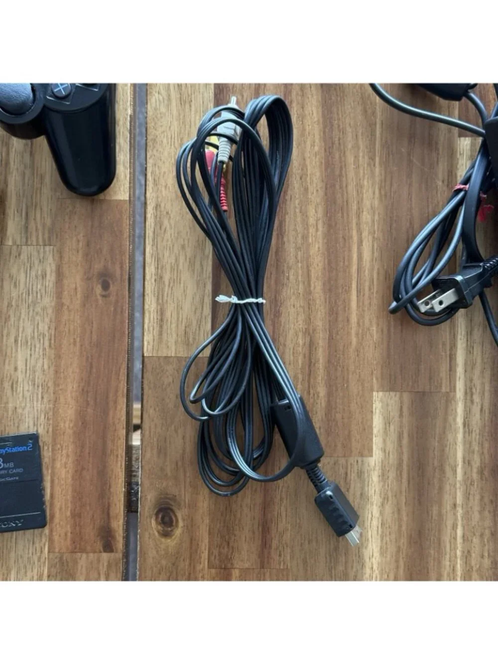 Sony PlayStation 2 Slim PS2 Black Console Controller Cords Viewtiful Joe Memory‎
